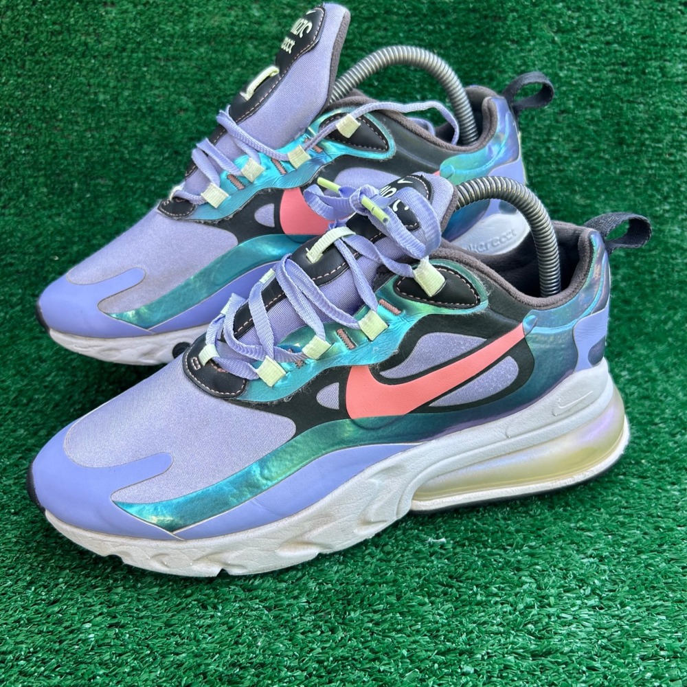 Nike Air Max 270 React Electro Purple Flash Crimson CU4818-001 Womens 8